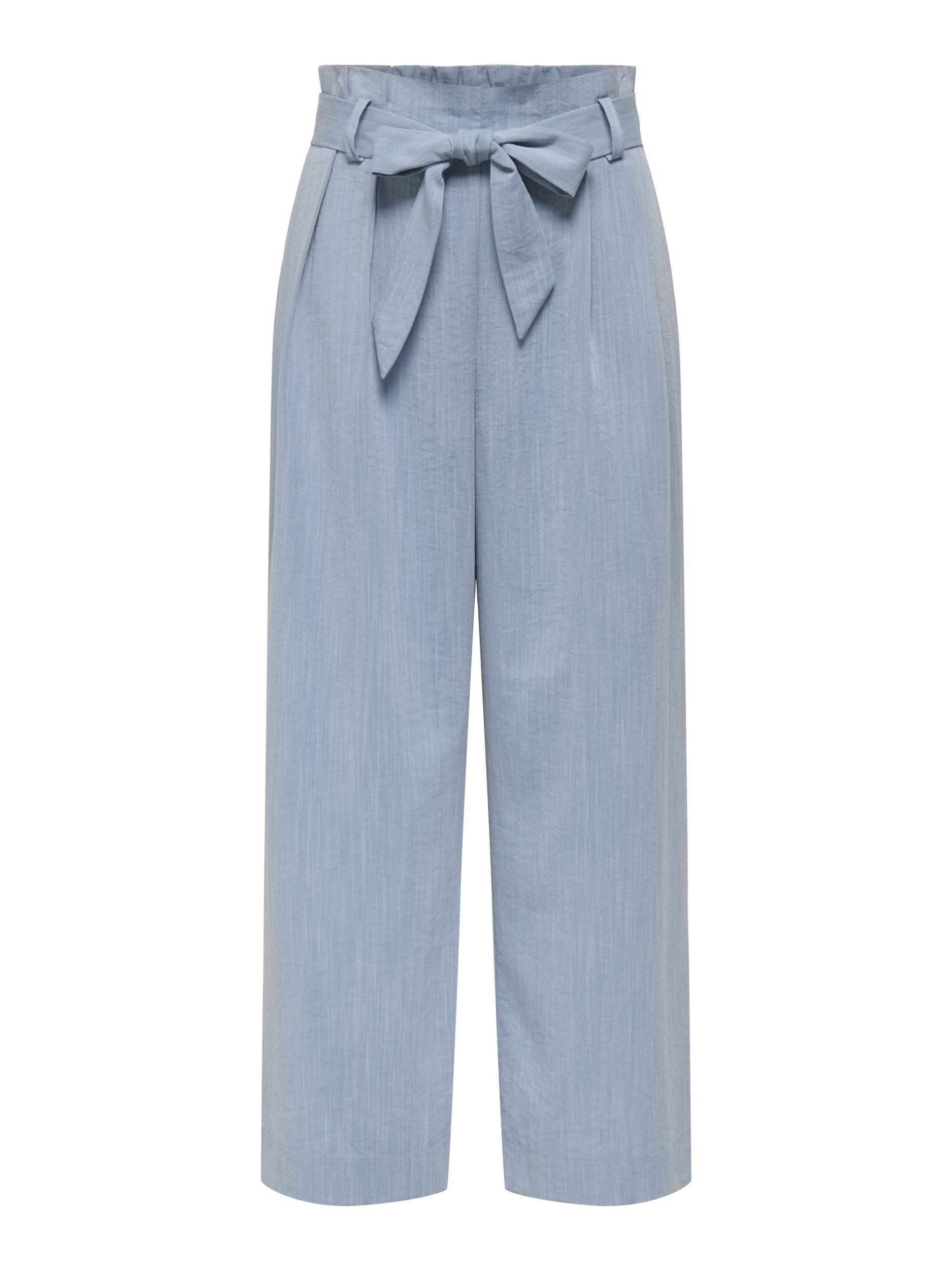 ONLY Chinos ONLMARSA SOLID PAPERBAG PANT WVN NO, Faded Denim/MELANGE günstig online kaufen