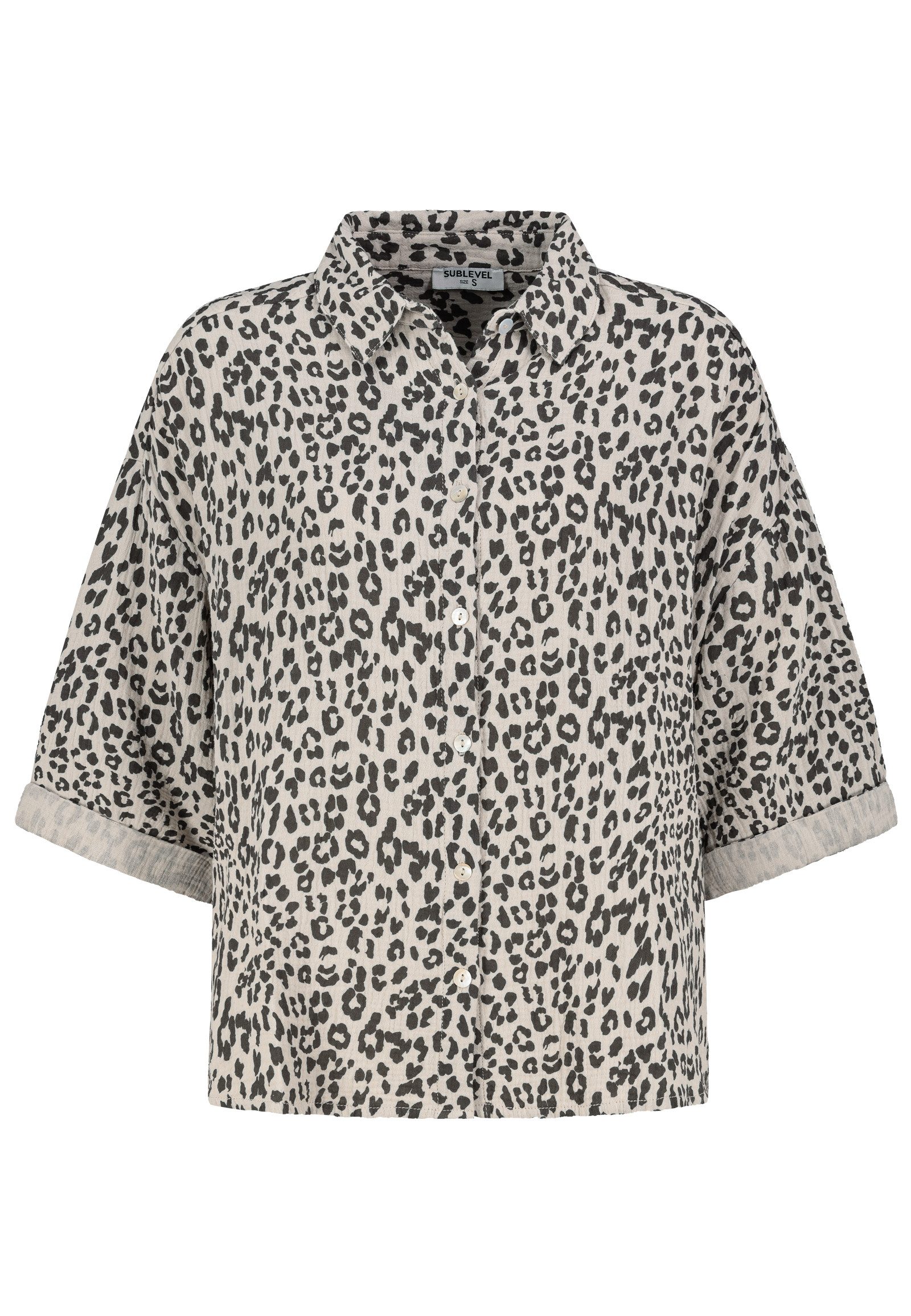 SUBLEVEL Blusenshirt Trendiges Design mit Leo günstig online kaufen
