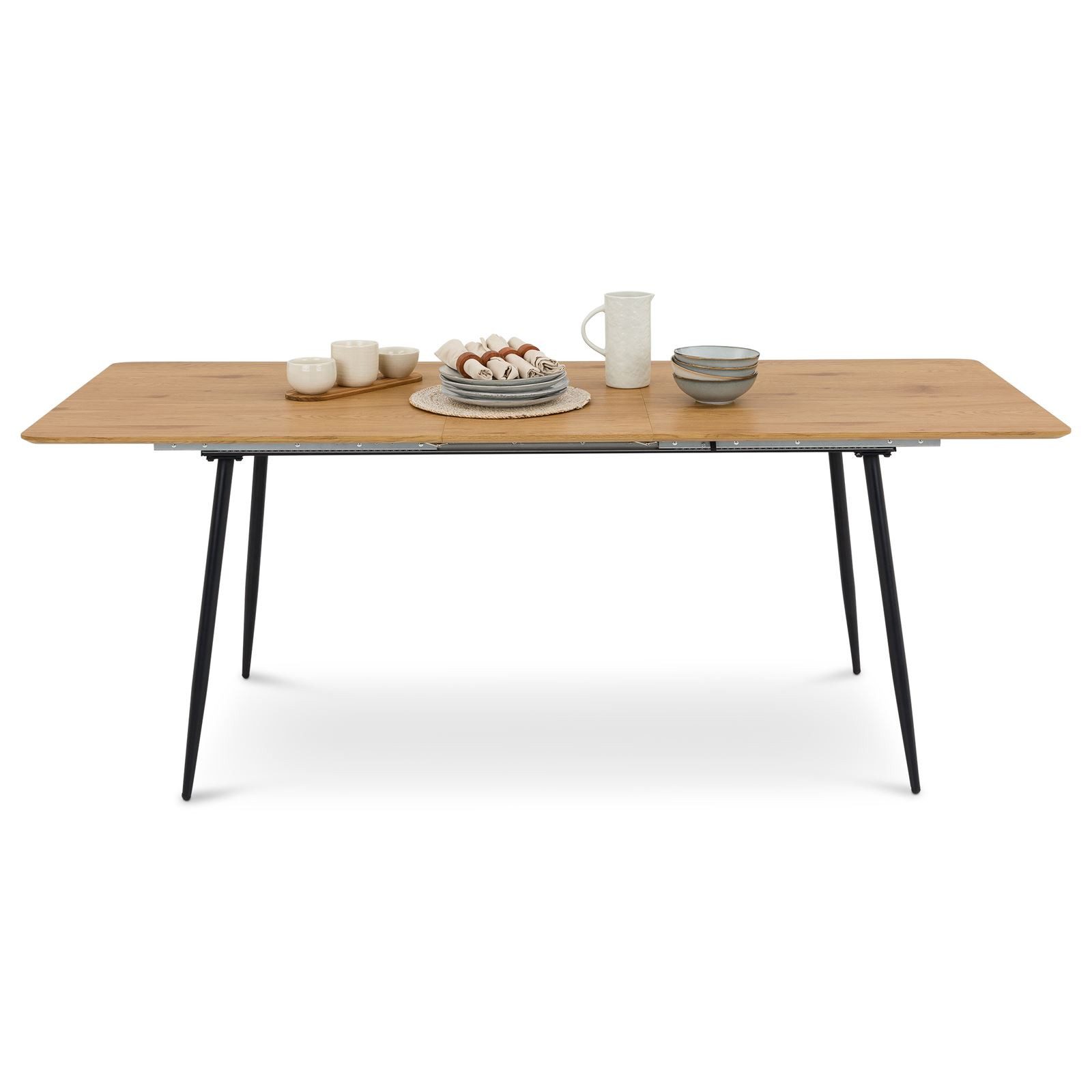 IDIMEX Esstisch ORSA, Esszimmertisch ausziehbar 160-200x80 cm Eiche Finish