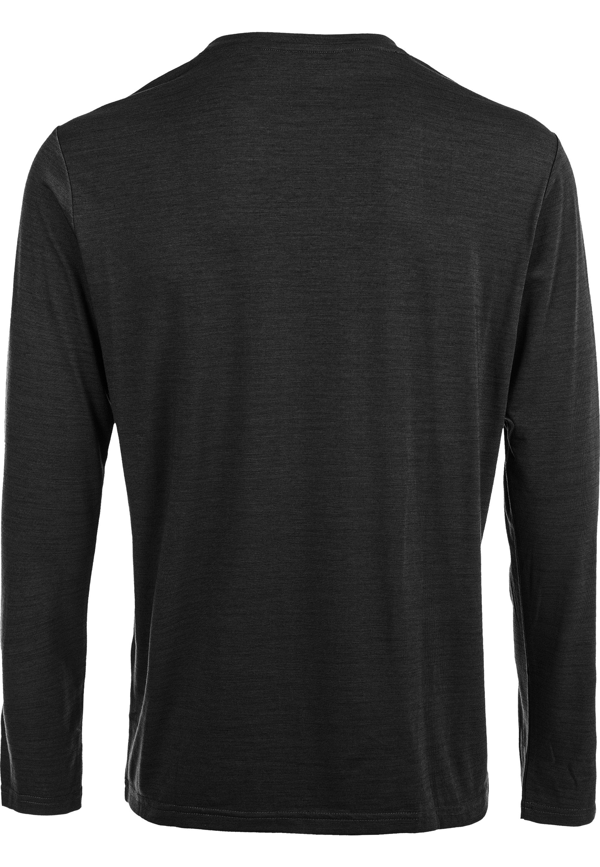 innovativer L/S mit JOKERS M Quick Langarmshirt schwarz-meliert Virtus (1-tlg) Dry-Technologie