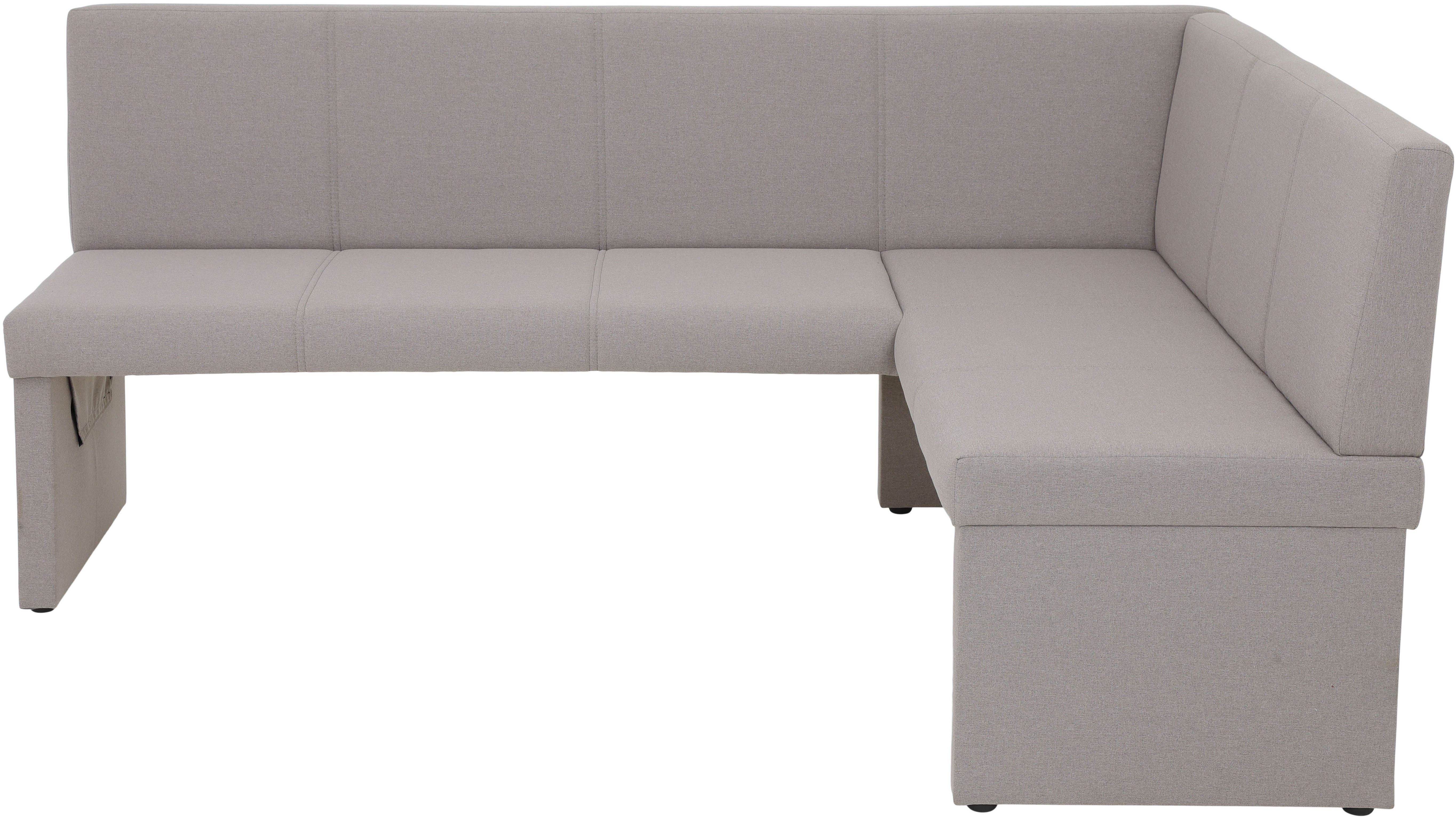 HELA Eckbank TURIN, Eckbank, Gestell aus Holz, gepolstert, in 2 Ausführungen, Webstoff