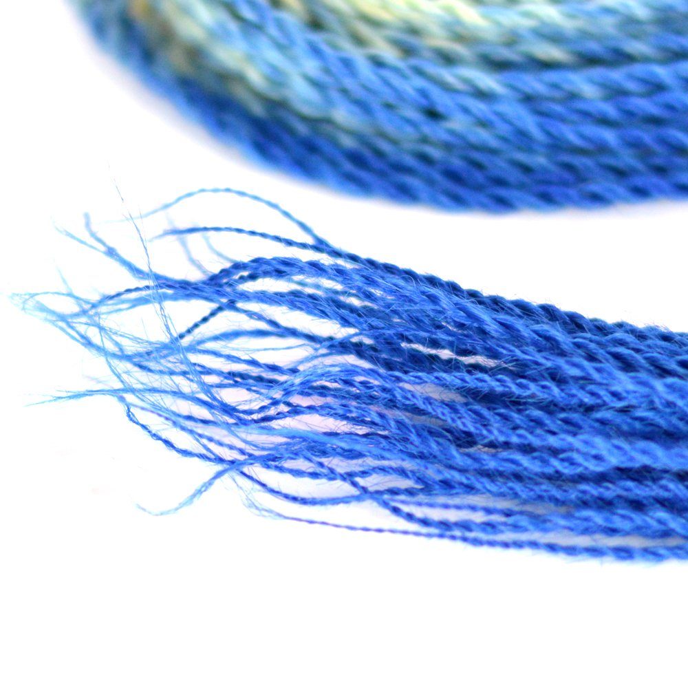 MyBraids YOUR BRAIDS! Kunsthaar-Extension Senegalese Twist Pack 3er Ombre 26-SY Hellblond-Blau Crochet Zöpfe Braids