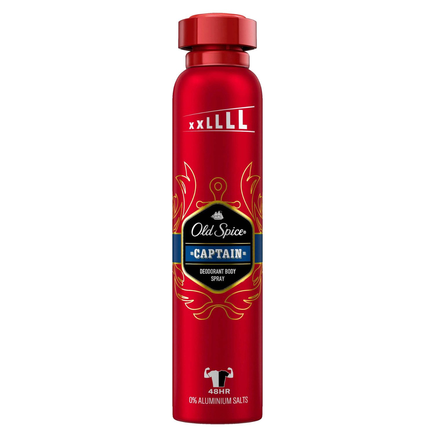 Old Spice Bodyspray Old Spice Captain Deodorant Bodyspray für Männer 250ml 48h Frische lan