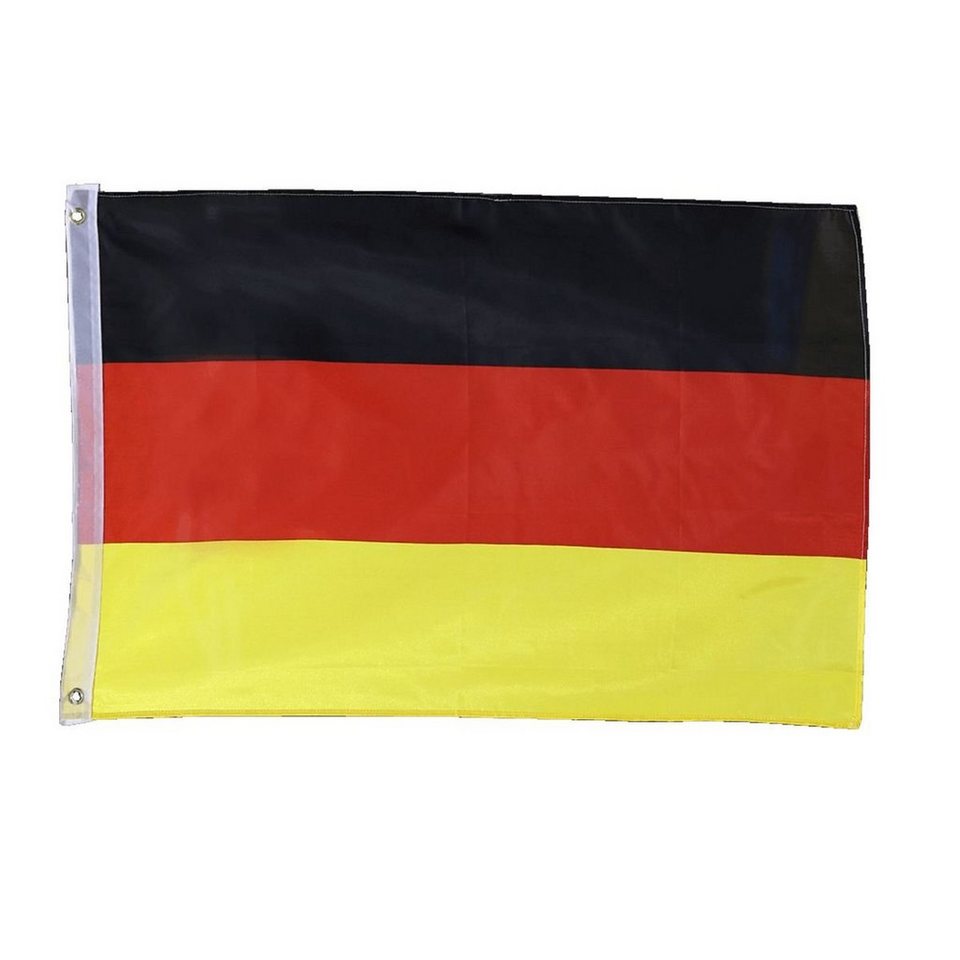 Out of the Blue Flagge Deutschlandflagge Fahne mit Metall-Ösen ca. 60 x 90  cm, Motiv: Bundesflagge (Schwarz, Rot, Gold)