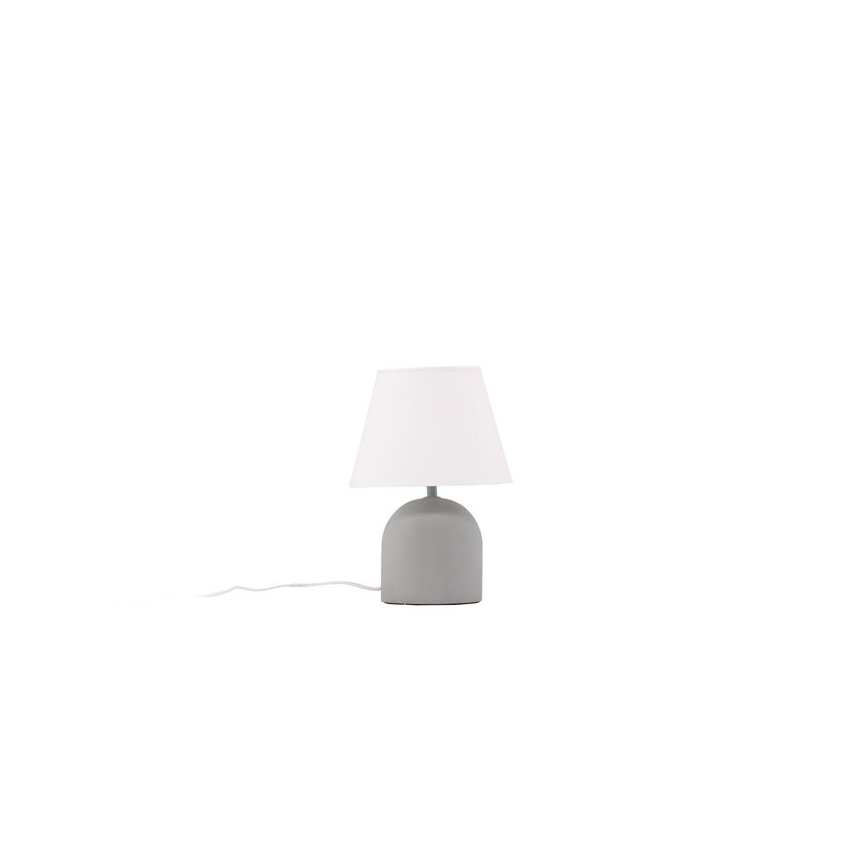 Zischlampe Tisch-Tageslichtlampe in 37cm STYRSÖ Design, - modernem Nachttischlampe Lampe BOURGH - weiss