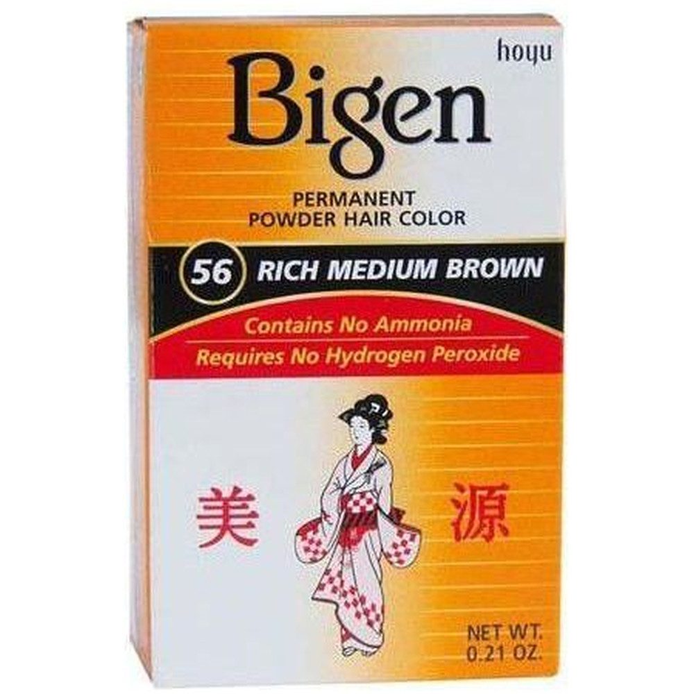 Bigen Haarpuder Bigen Permanent Powder Hair #56 Color Rich Medium Brown 6g