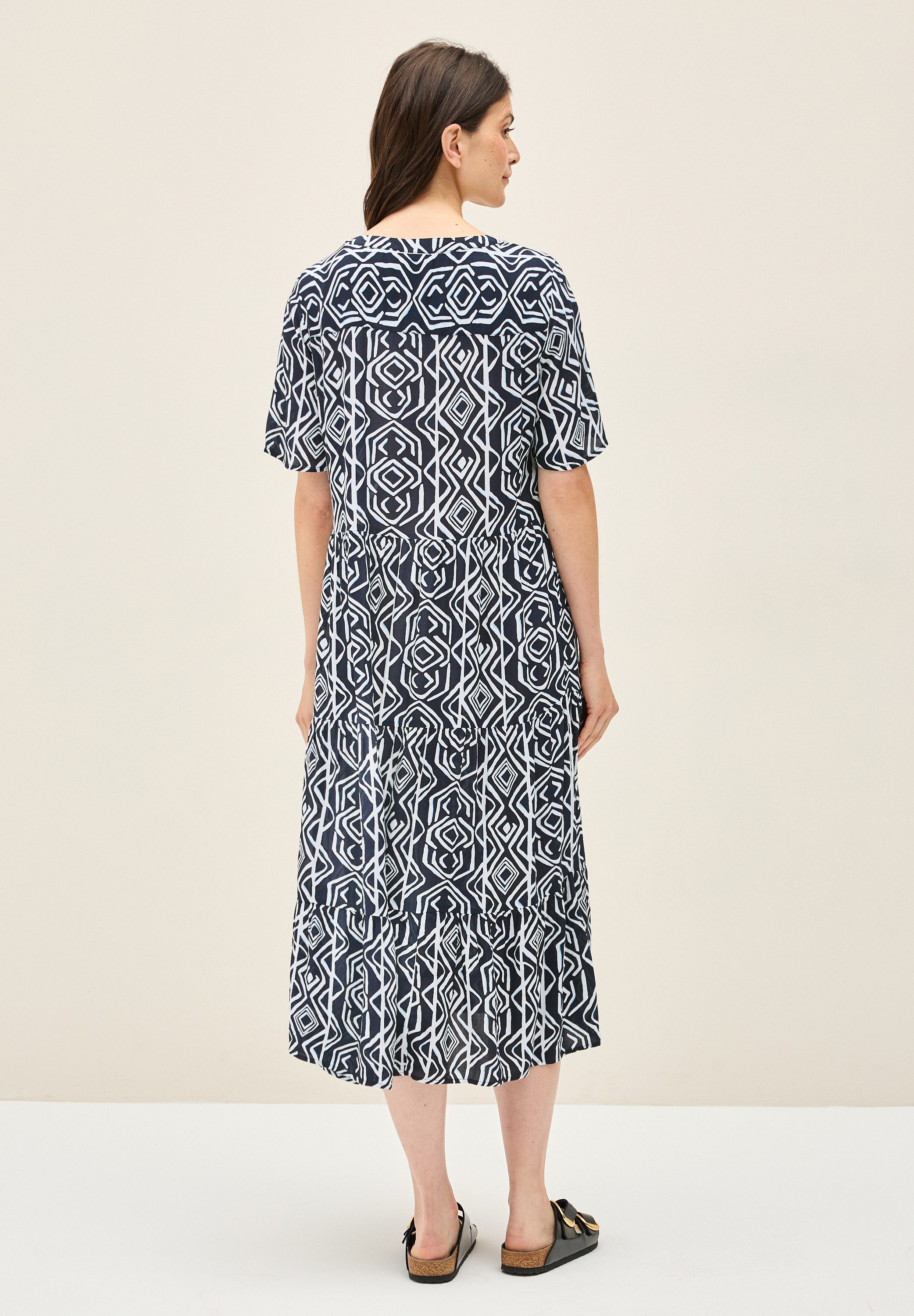 CECIL Volantkleid Sommerkleid mit grafischem Muster günstig online kaufen