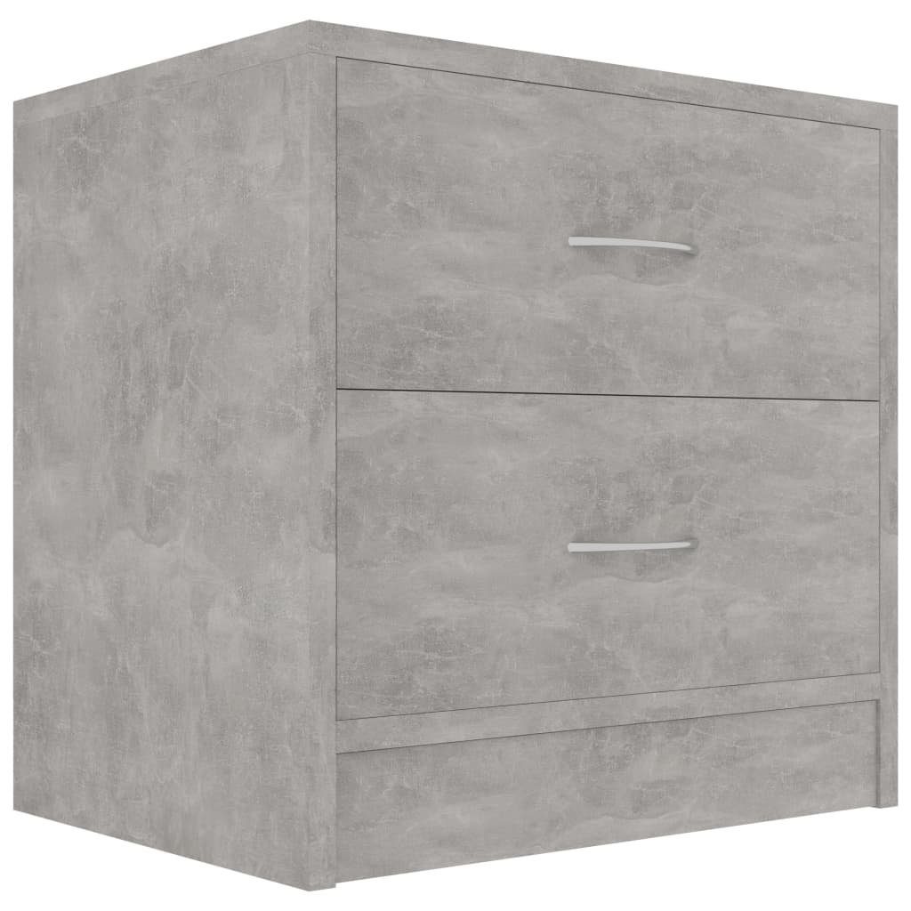 furnicato Nachttisch Betongrau 40x30x40 cm Holzwerkstoff günstig online kaufen