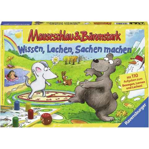 Ravensburger Spiel, Mauseschlau & Bärenstark Wissen, Lachen, Sachen machen, Made in Europe, FSC® - schützt Wald - weltweit