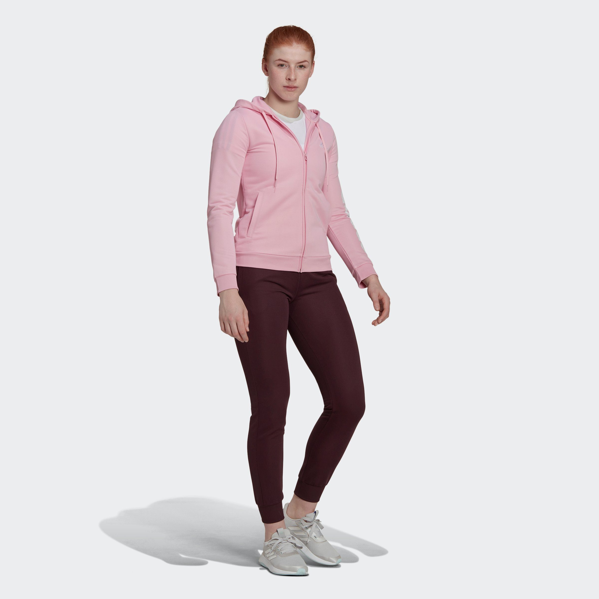 LOGO TRUPNK/SHAMAR FRENCH TERRY Sportswear ESSENTIALS adidas (2-tlg) Trainingsanzug