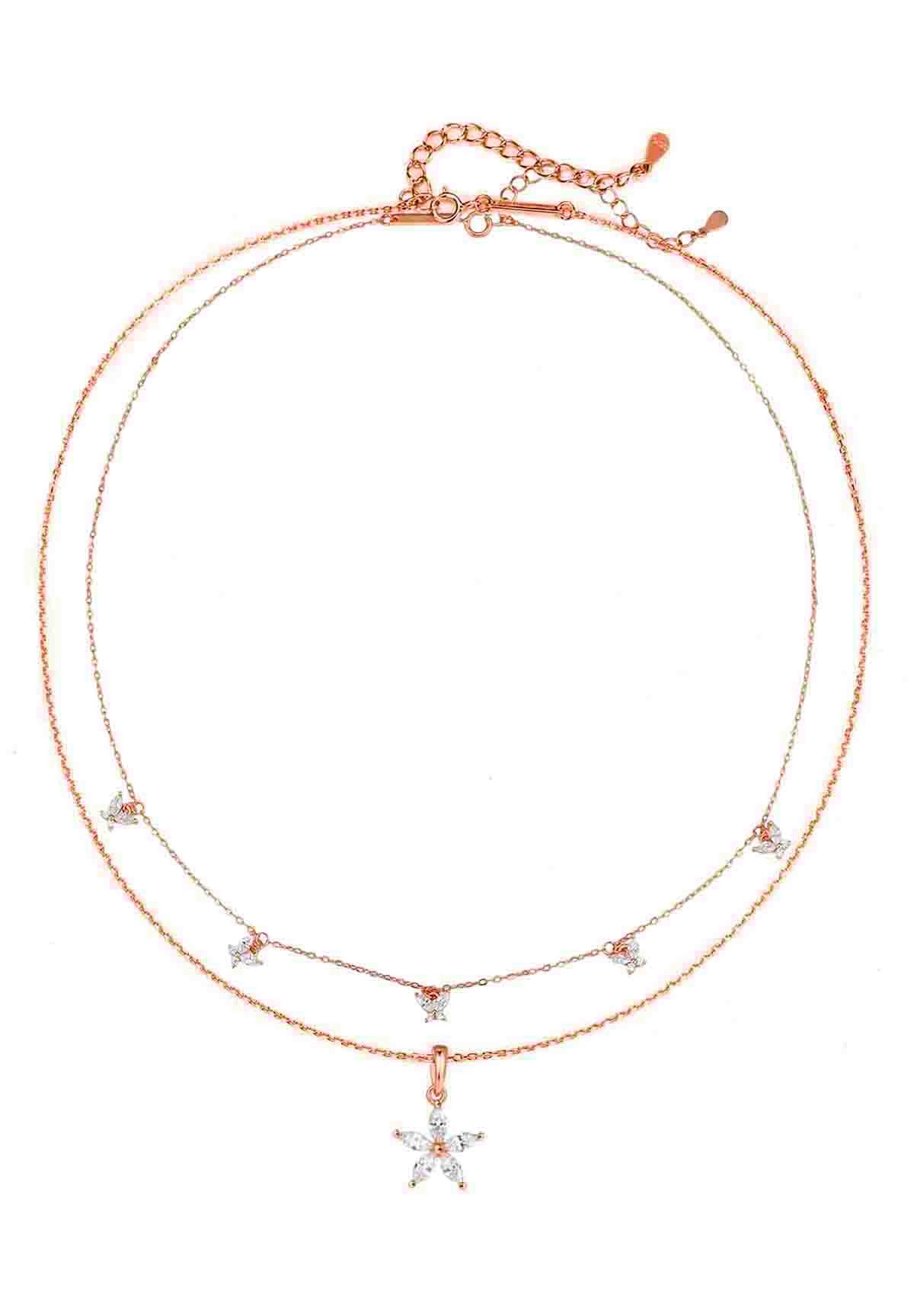 Hey Happiness Charm-Ketten-Set Blume und Schmetterlinge günstig online kaufen