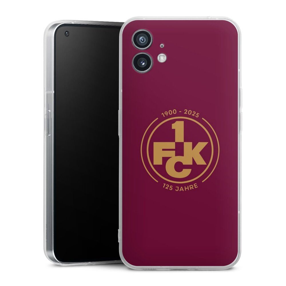 DeinDesign Handyhülle 1. FC Kaiserslautern 1. FCK 125 Jahre 1. FCK 125. Jubiläum, Nothing Phone 1 Silikon Hülle Bumper Case Handy Schutzhülle