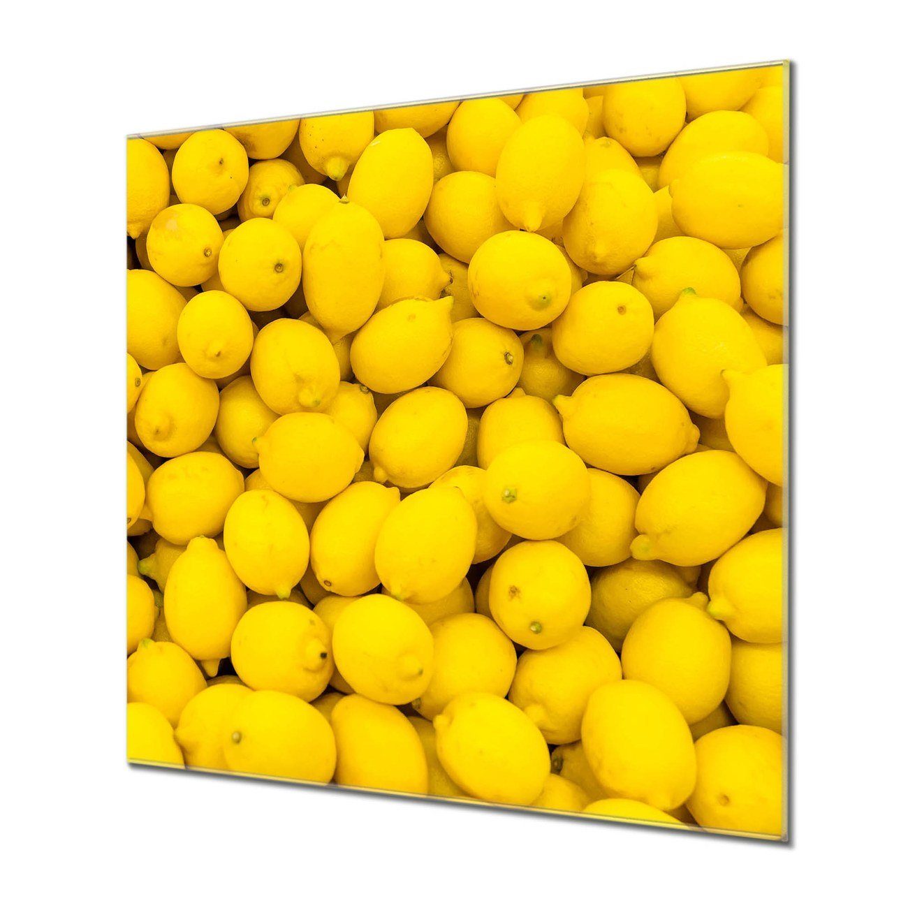 banjado Küchenrückwand Küchenrückwand Zitronen, (gehärtetes inklusive Kreidestift) 1 4 Magnete Glas, &