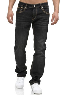 Code47 Regular-fit-Jeans Code47 Herren Jeans Hose Regular Fit Männer Bootcut Denim Five Pocket (1-tlg)