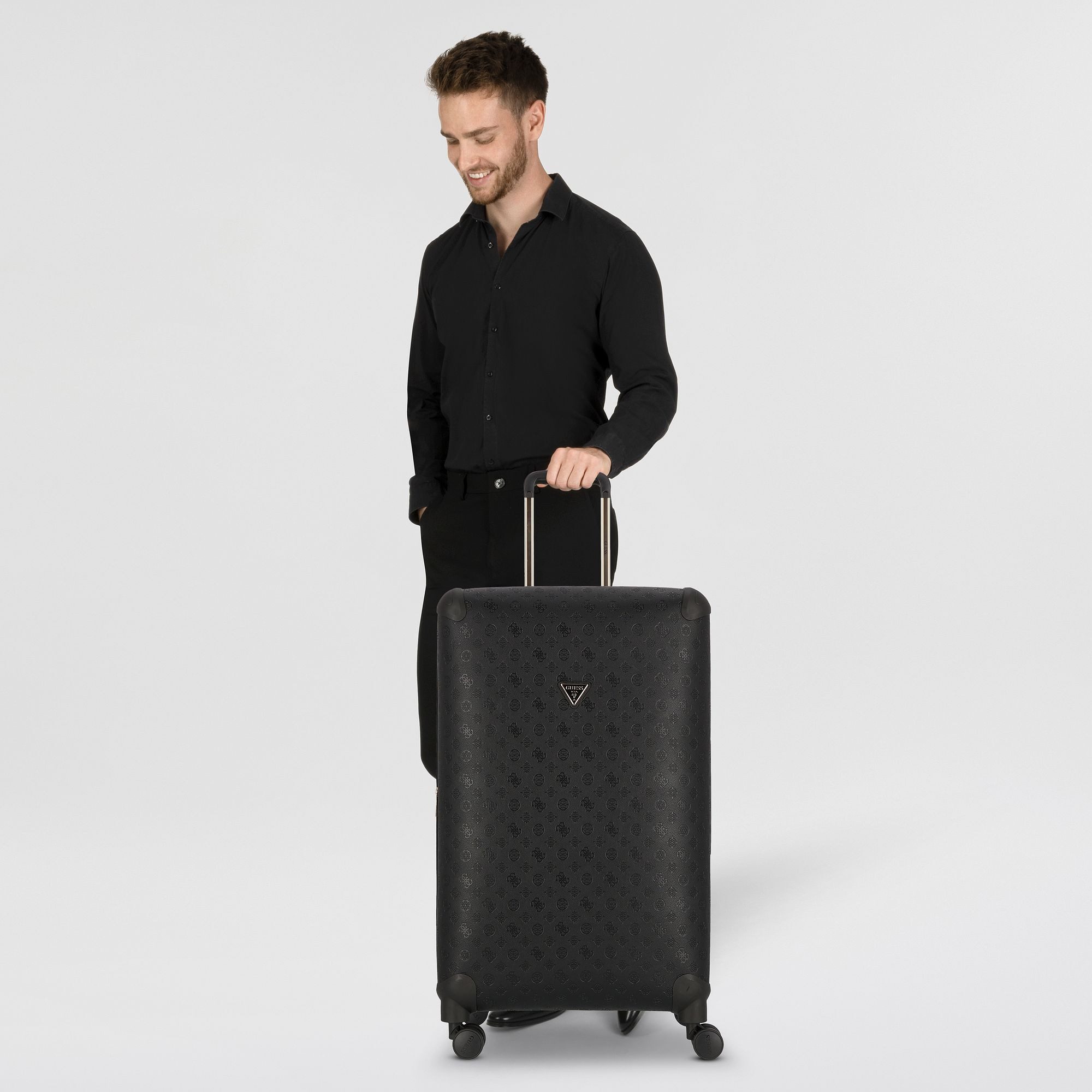 Guess Hartschalen-Trolley Wilder, 4 Rollen, Polyurethan