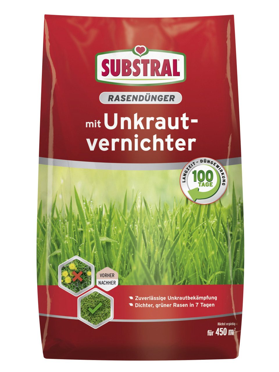 Substral Rasendünger Substral Rasendünger mit Unkrautvernichter für 450