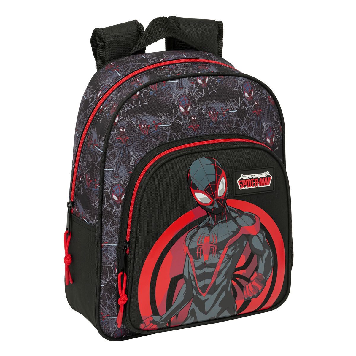 Spiderman Rucksack 27 x 33 x 10 cm Kinder Rucksack Spider-Man Schwarz 27x33x10 cm