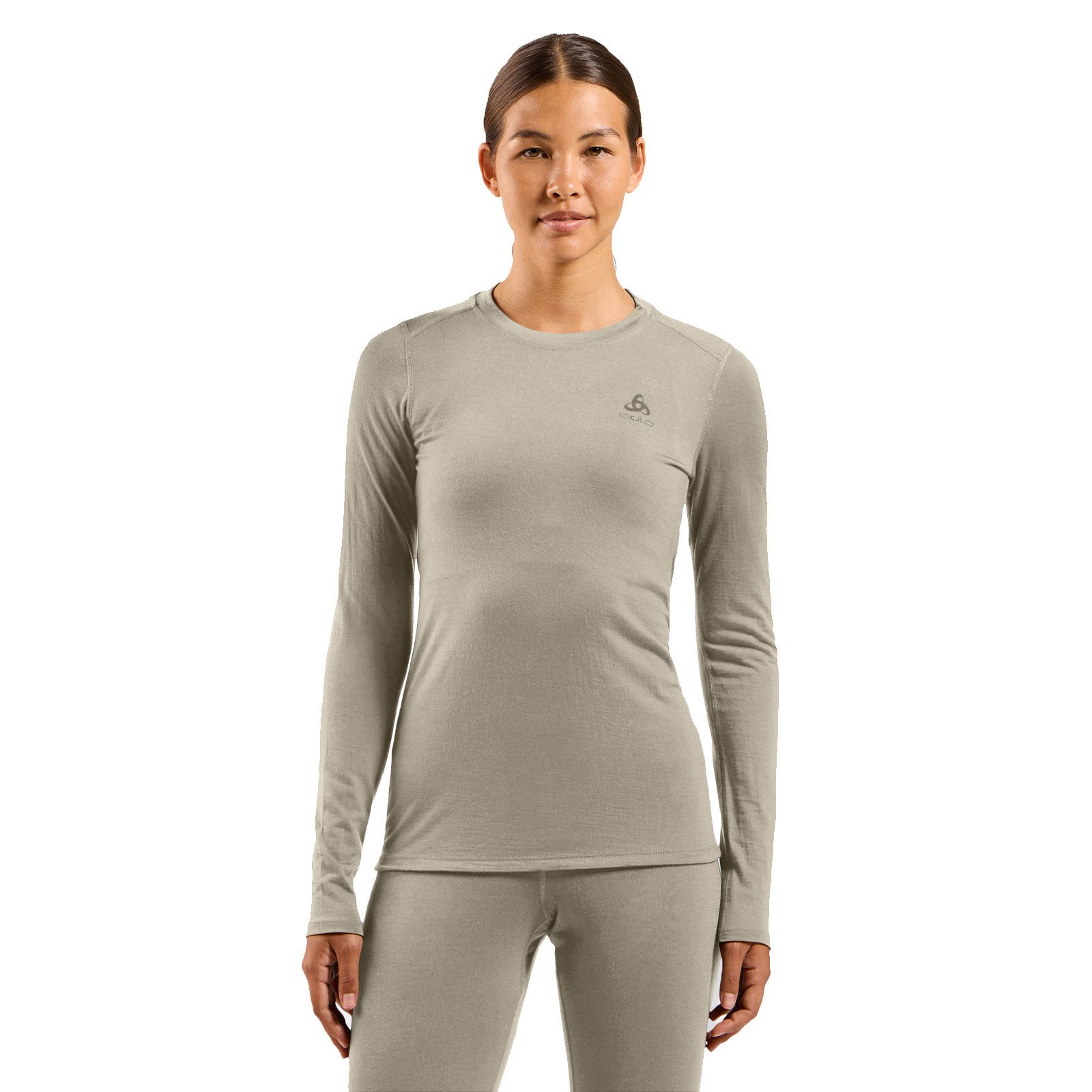 Odlo Funktionsunterhemd Natural Merino 160 Langarm-Shirt Damen 112271-10867 Aus Merino Wolle