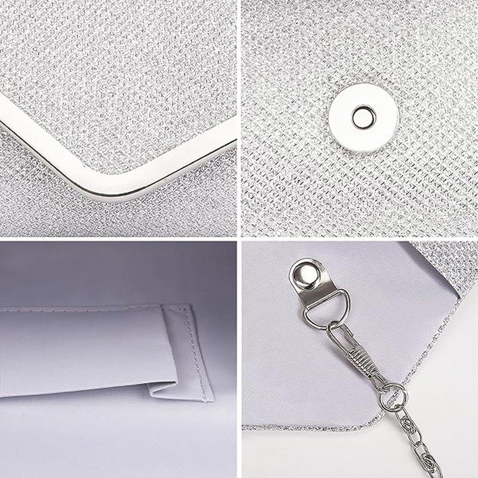 Coonoor Abendtasche Damen Glitzer Abendtasche Umschlag Clutch Kette Abnehmbar (1-tlg), Einfach und großzügig – Bild 5 von 5
