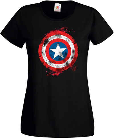 Youth Designz T-Shirt Vintage America Damen T-Shirt mit trendigen Frontprint