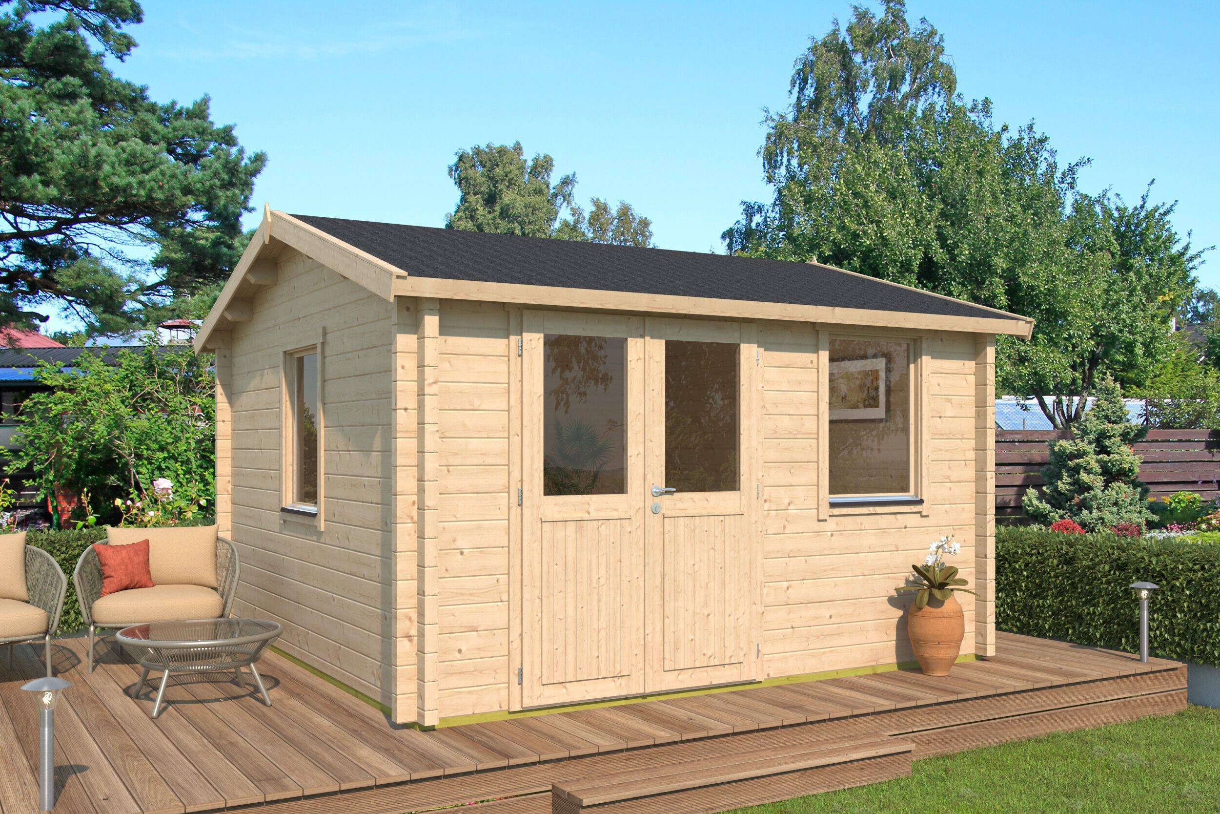 Fjordholz Gartenhaus Narvic 70 D