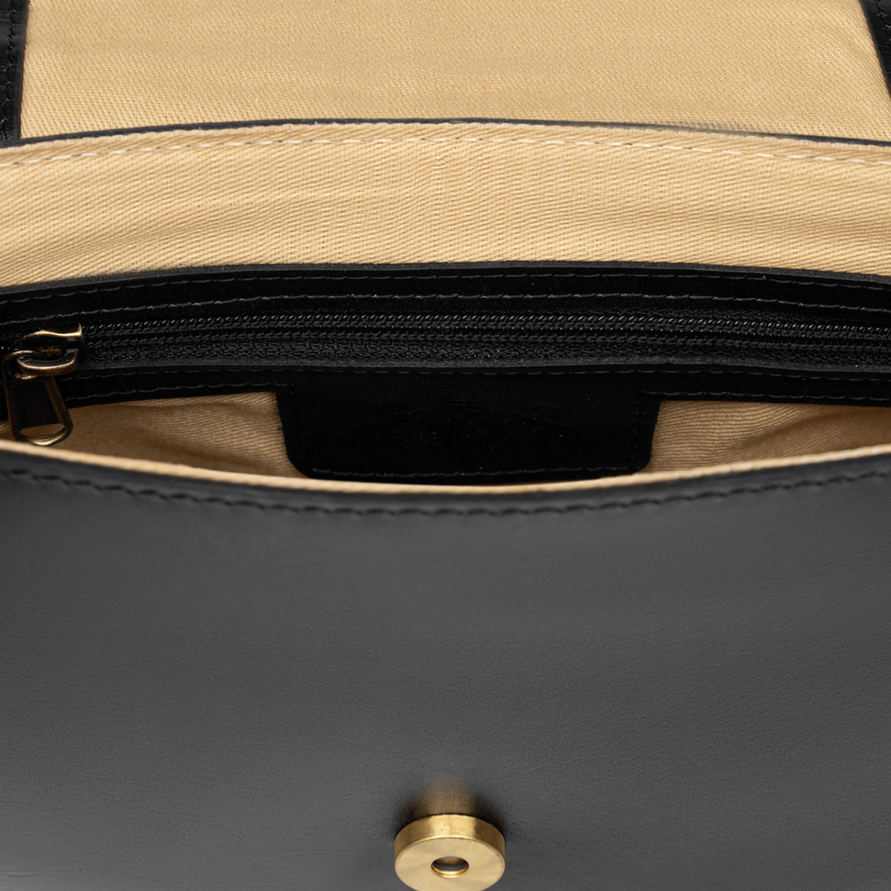 SID & VAIN Umhängetasche Umhängetasche Cross-Body Bag echt Leder Schultertasche schwarz, Ledertasche Umhängetasche & Schultertasche Damen Crossbody schwarz M