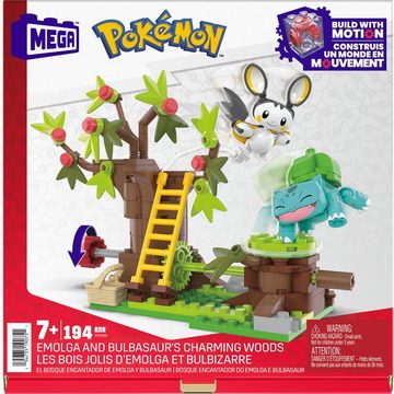 Mattel® Konstruktionsspielsteine MEGA Pokémon Emolgas und Bisasams bezaubernde Wälder