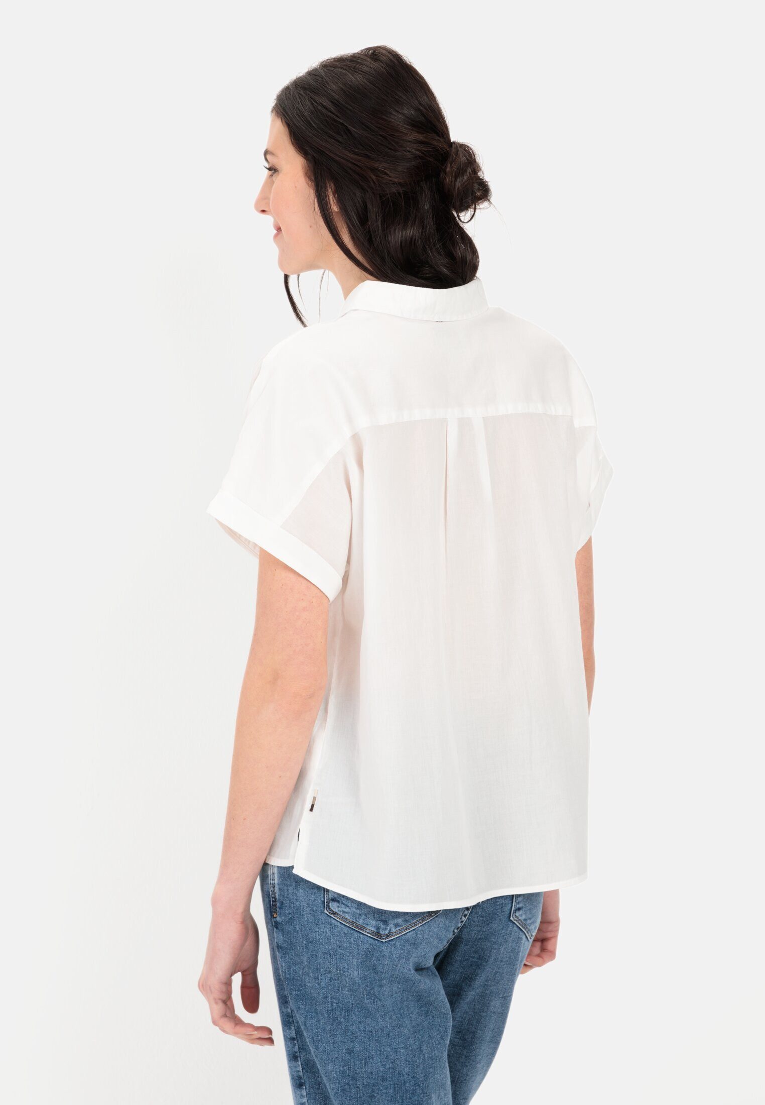 camel active Hemdbluse aus einem Baumwoll-Twill günstig online kaufen