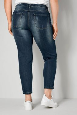 Janet & Joyce Regular-fit-Jeans Jeans Slim Fit Destroy-Effekte 5-Pocket