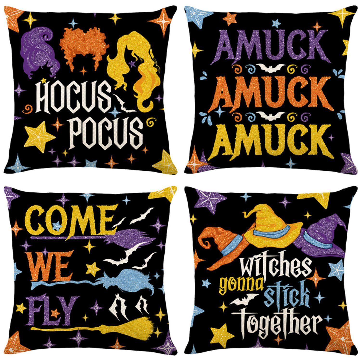 BYSURE Kissenbezug, (4 Stück), Halloween decorative, günstig online kaufen