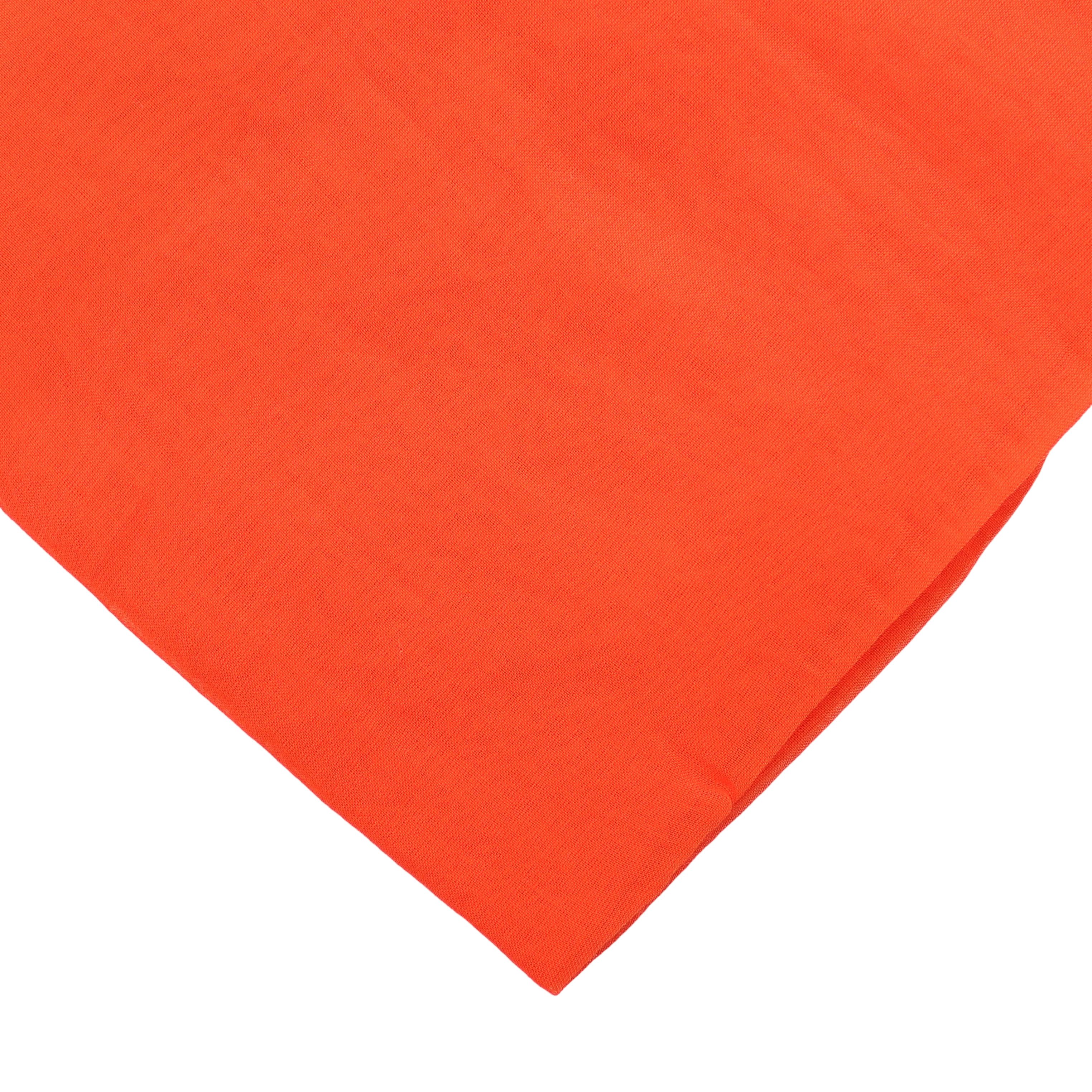 MIRROSI Modeschal Asymmetrischer Schal, Made in Italy 20% Seide 80% Baumwolle, (ca. 170x77cm; Leicht und bequem, Unifarbe), Damen Halstuch ideal für Frühling, Sommer und Herbst