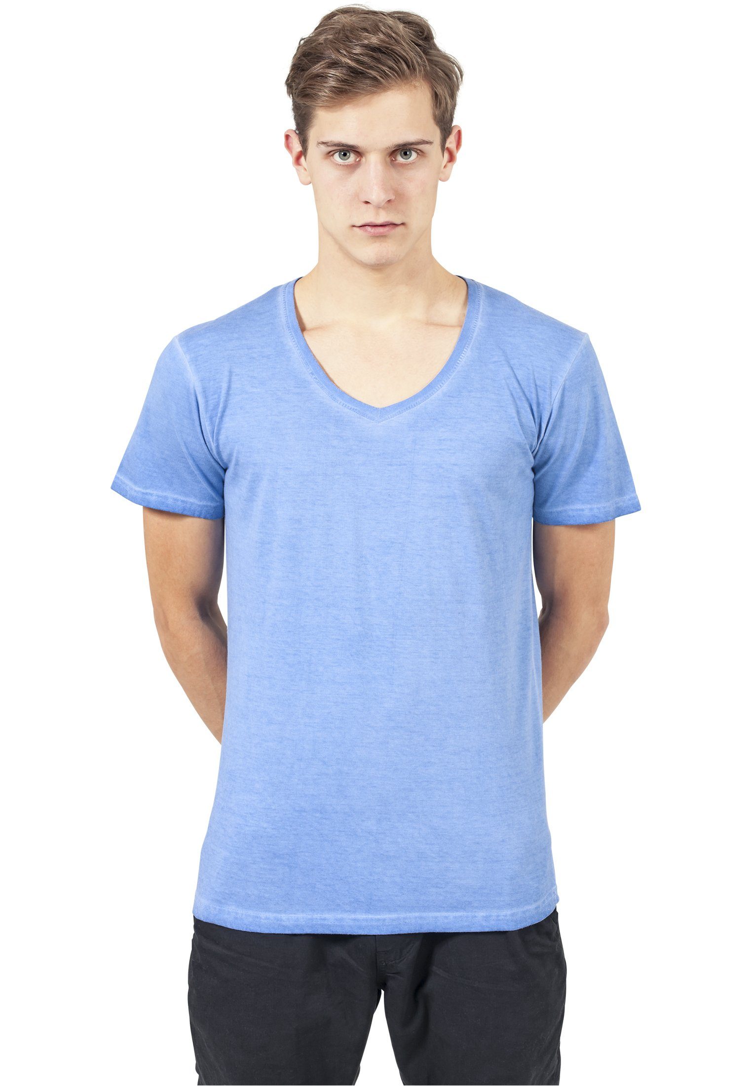 URBAN CLASSICS T-Shirt T-Shirt Spray Dye V-Neck Tee (1-tlg)