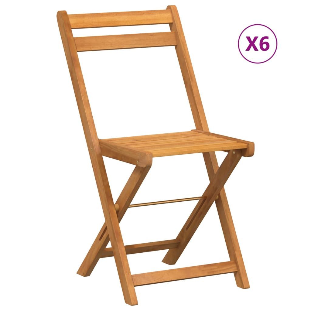 vidaXL Gartenstuhl Bistrostühle 6 Stk. Klappbar günstig online kaufen