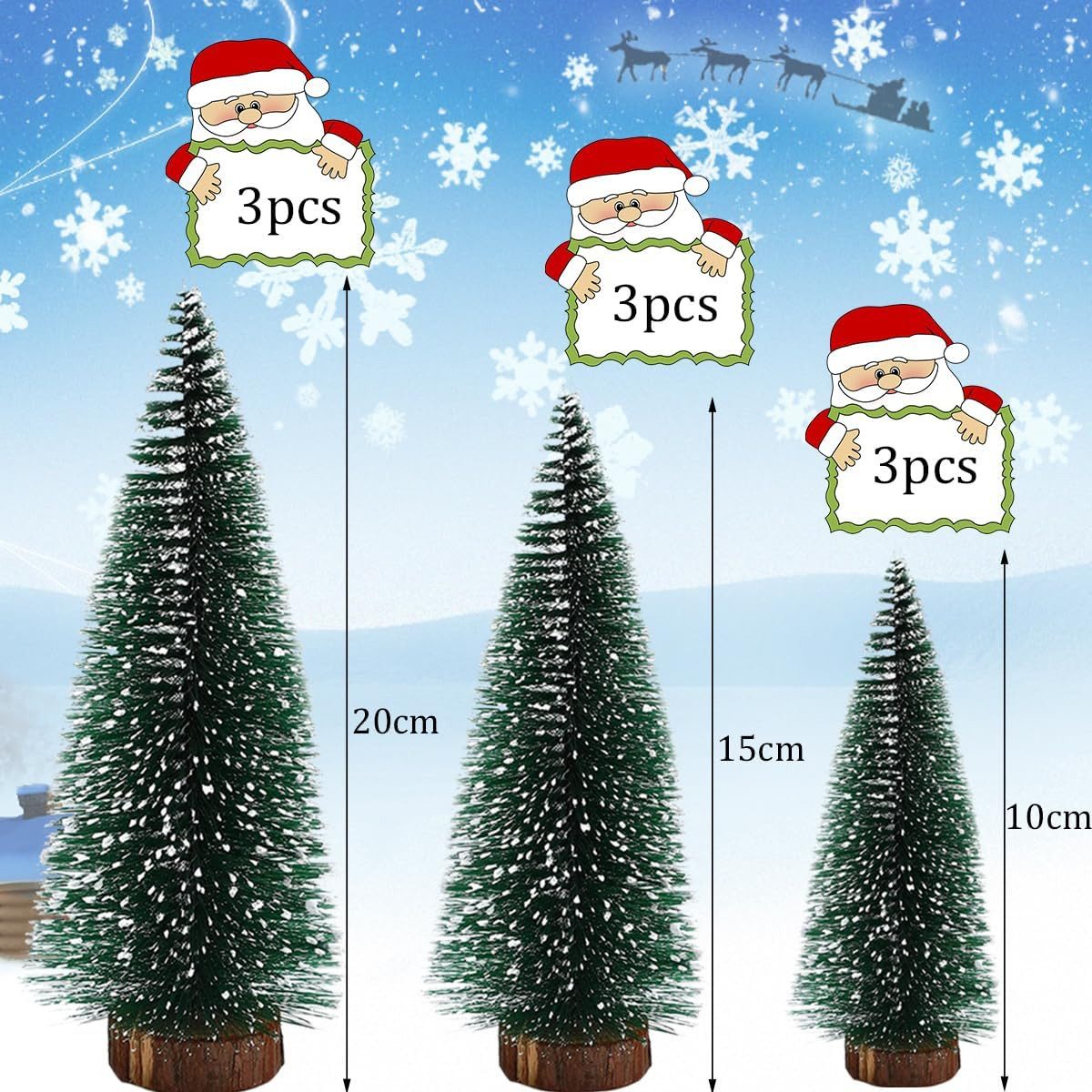 FELIXLEO Künstlicher Weihnachtsbaum Mini Weihnachtsbaum - Grüne Tannenbäume In 10/15/20 cm