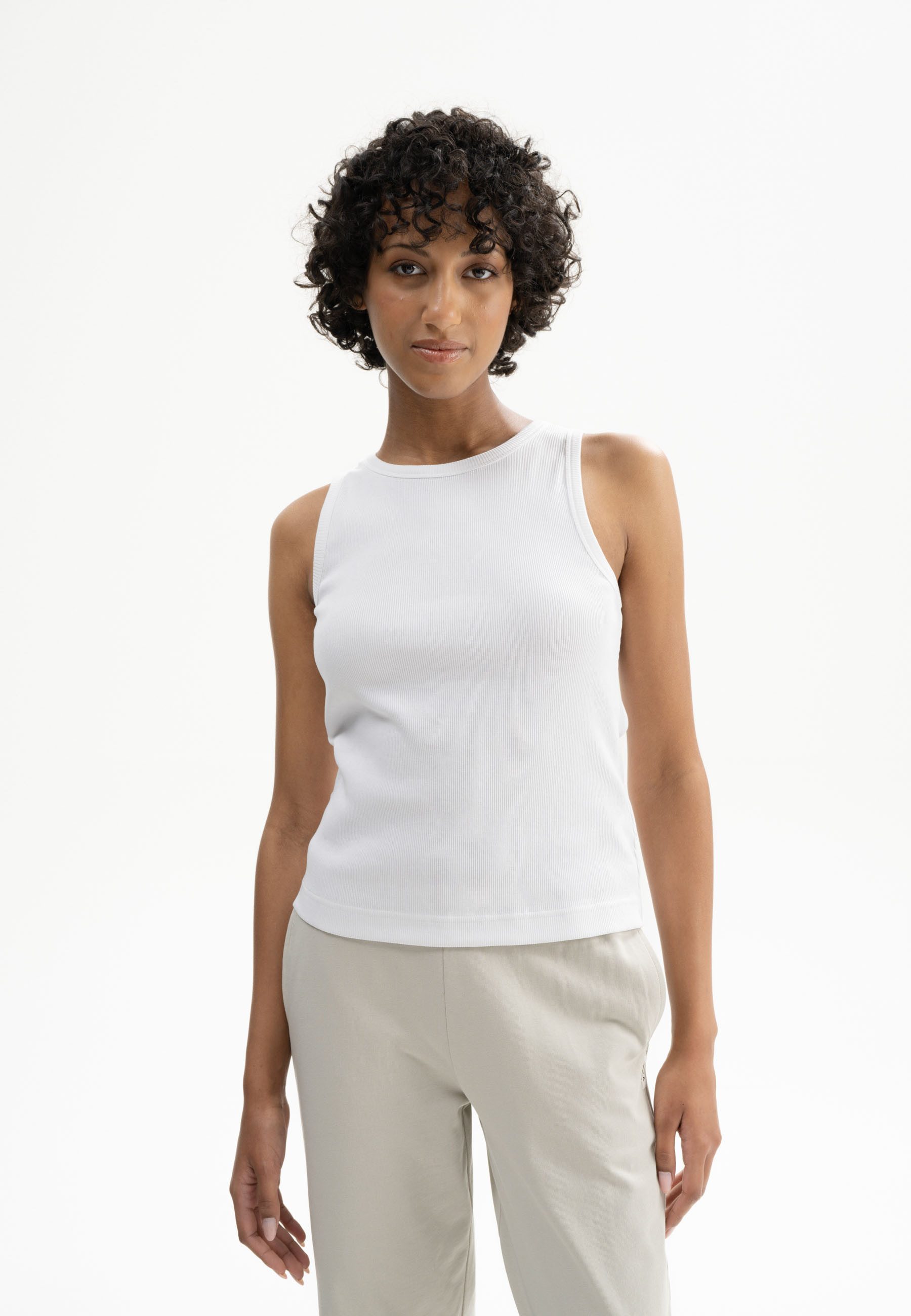 MELA Tanktop Ripp Tanktop Style DRISNA Ärmellos