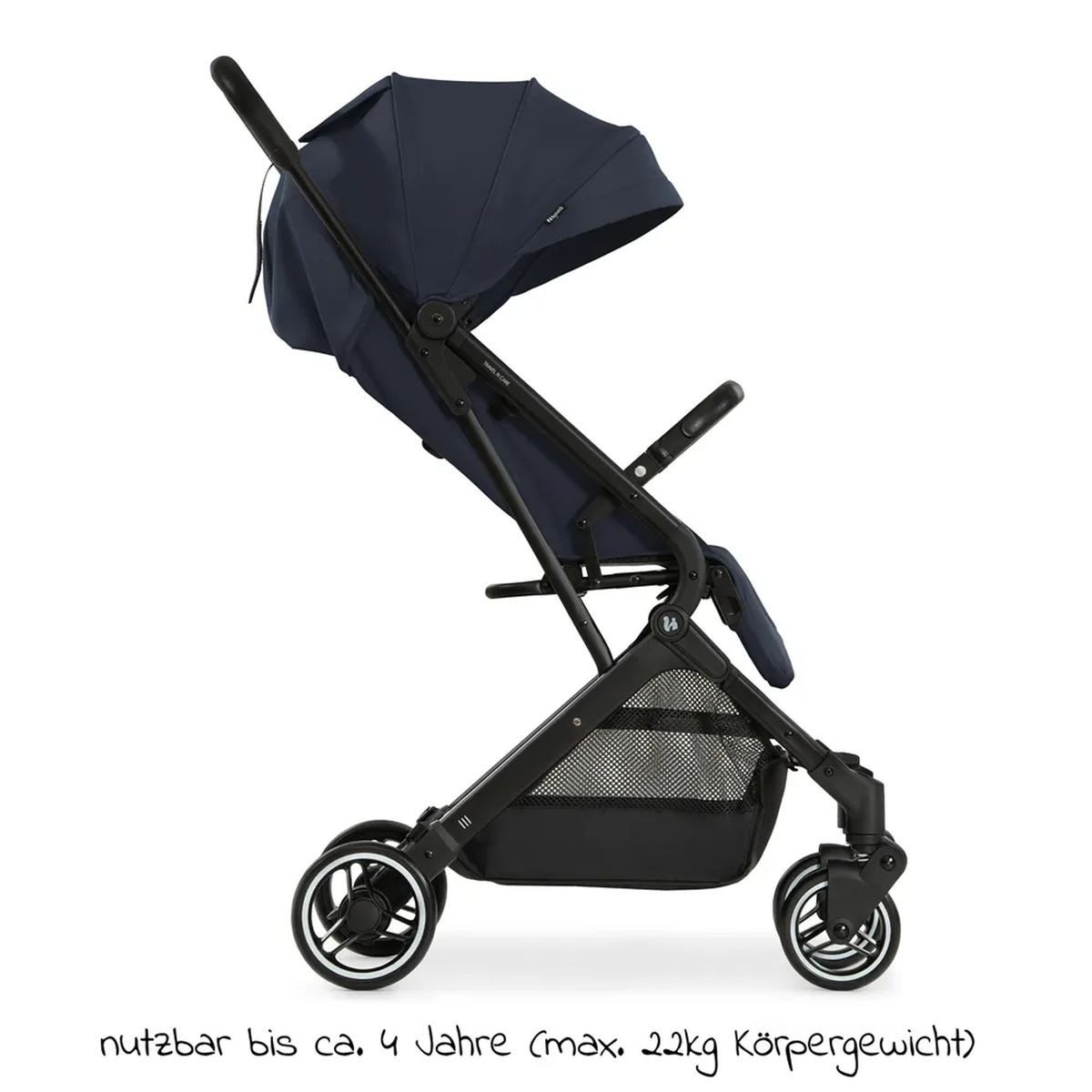 Hauck Kinder-Buggy Travel N Care - Navy Blue, Reisebuggy Sportwagen bis 22 kg inkl. Maxi Cosi Reboarder Pearl Pro 2