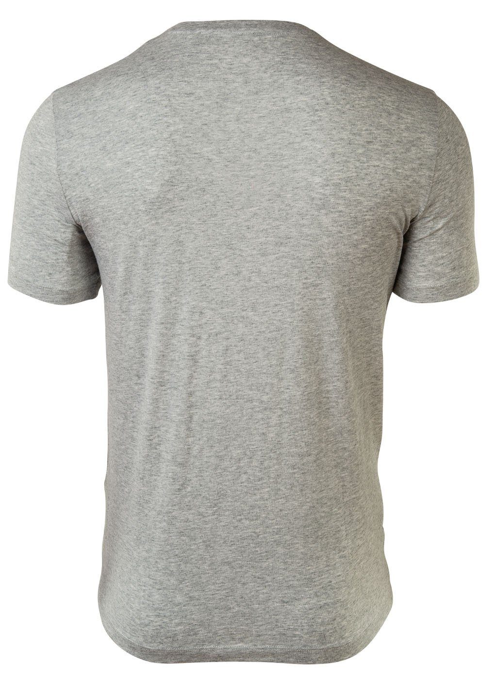 T-Shirt Herren Schriftzug, EXCHANGE Grau Cotton - T-Shirt Rundhals, ARMANI