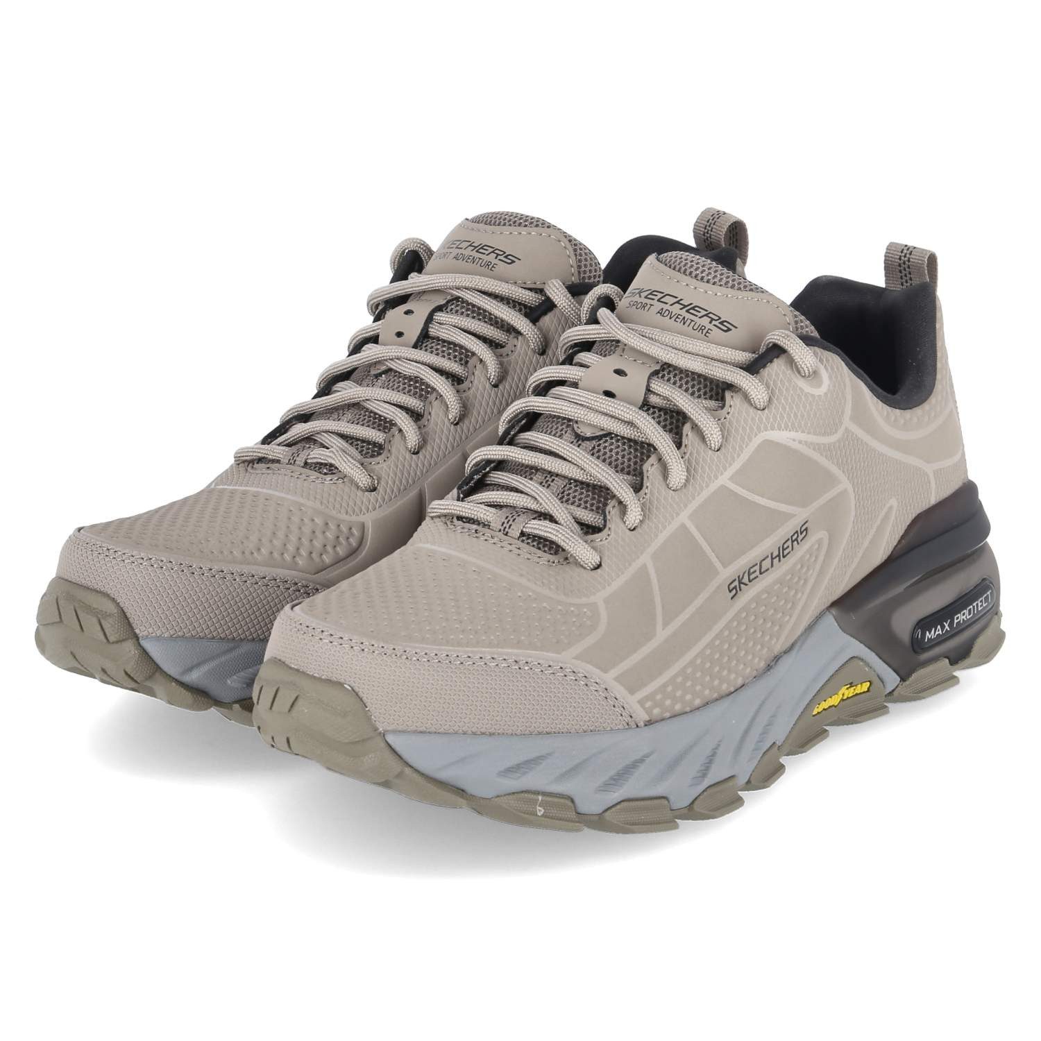 Skechers Skechers Schnürschuhe 237672 TPBK Herren Synthetik taupe Schnürschuh
