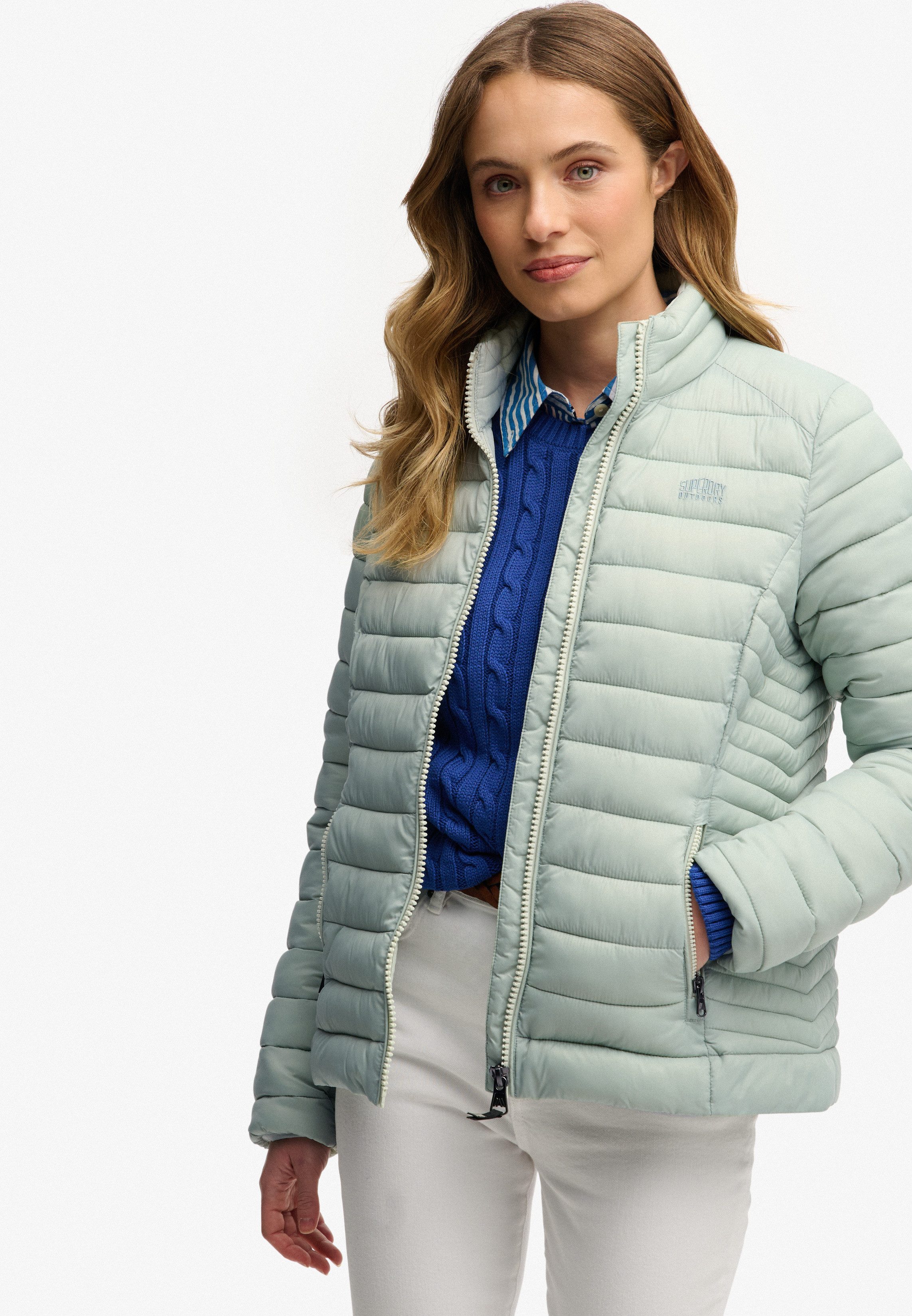 Superdry Steppjacke Fuji Lite Padded Jacket aus Nylon, normale Passform, mit Reißverschluss