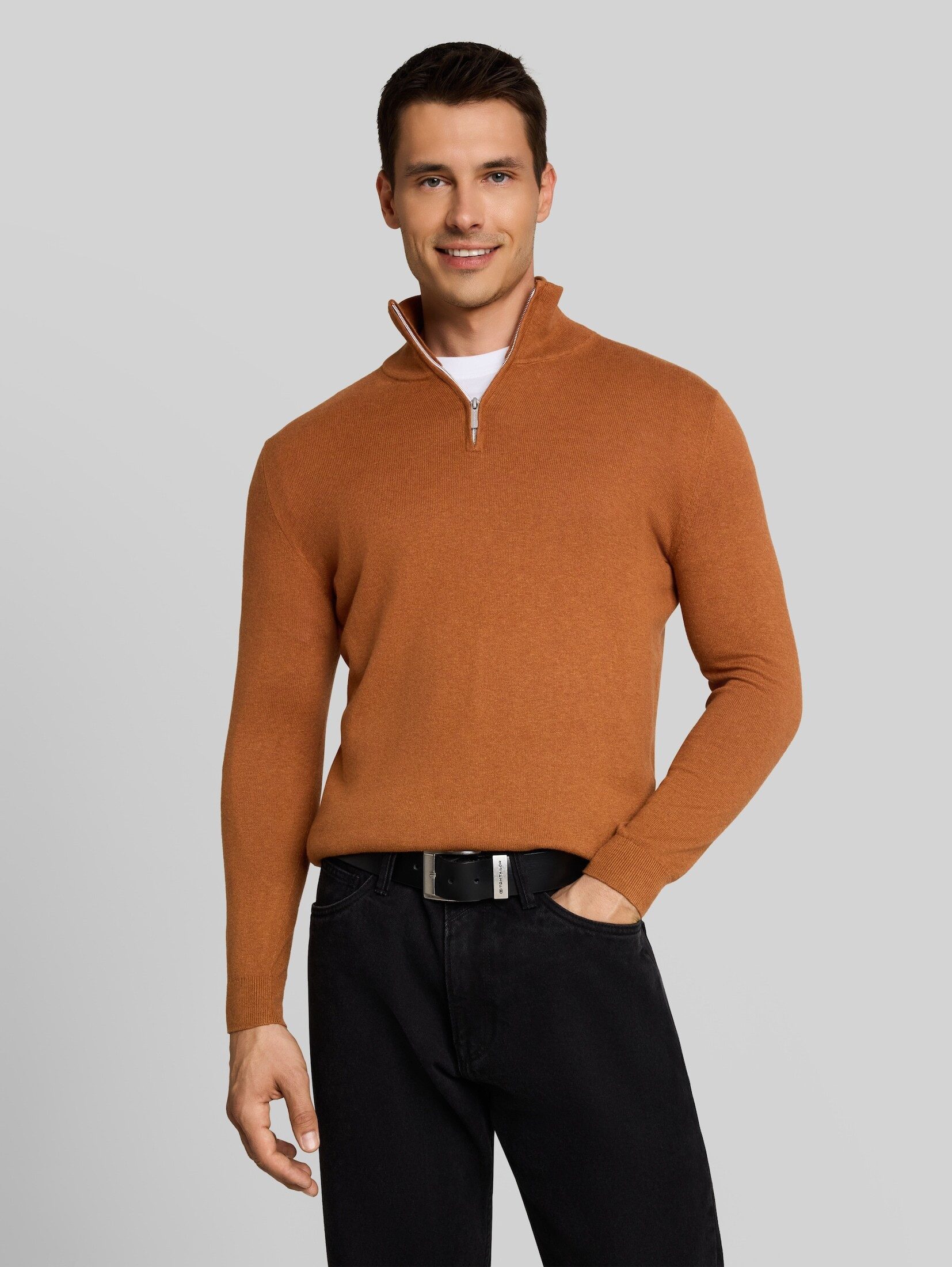 TOM TAILOR Strickpullover Pullover & Strickjacken Troyer Strickpullover mit Kaschmir-Anteil