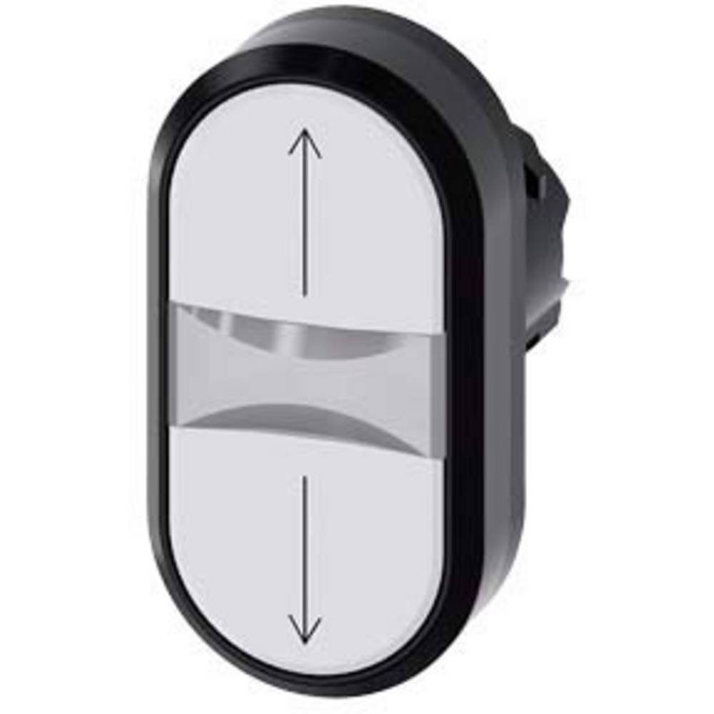 Schalter Doppeldrucktaster, 22mm, rund, Kunststoff, Pfeil