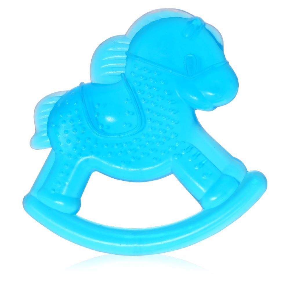 Pferd blau Wasser 3 gefüllt, mit Beißring Beißring Monaten Lorelli Zahnhilfe, ab Kühlbeißring,