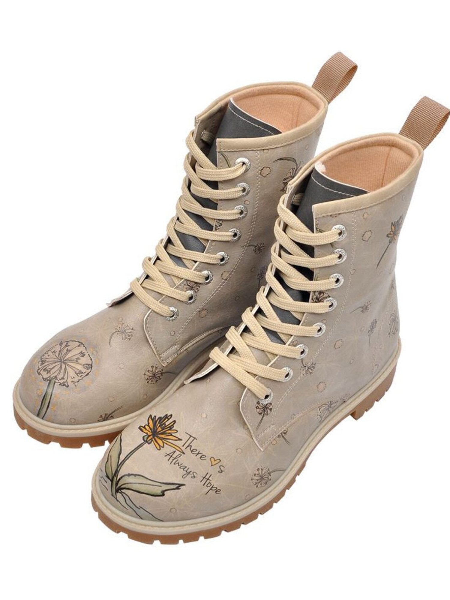 DOGO Longe Boots Schnürstiefel It Wasn't Me Damen Stiefeletten, Schnürboots Handgefertigt