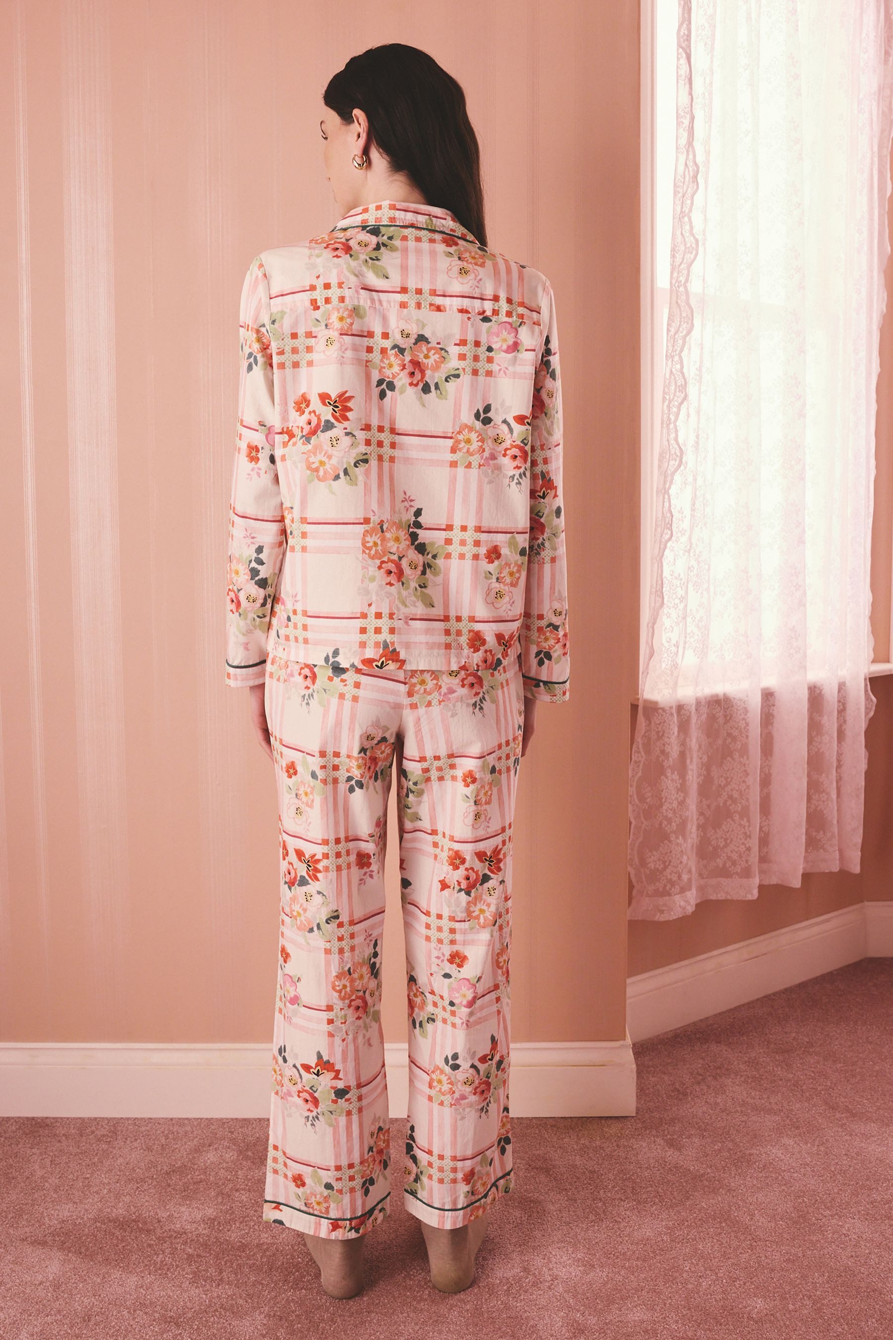 Cath Kidston Pyjama Cath Kidston Schlafanzug mit Knopfleiste (2 tlg)