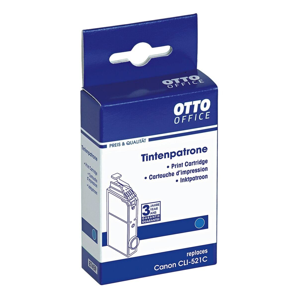 Otto Office CLI-521C Tintenpatrone (ersetzt Canon »CLI-521C«, cyan)