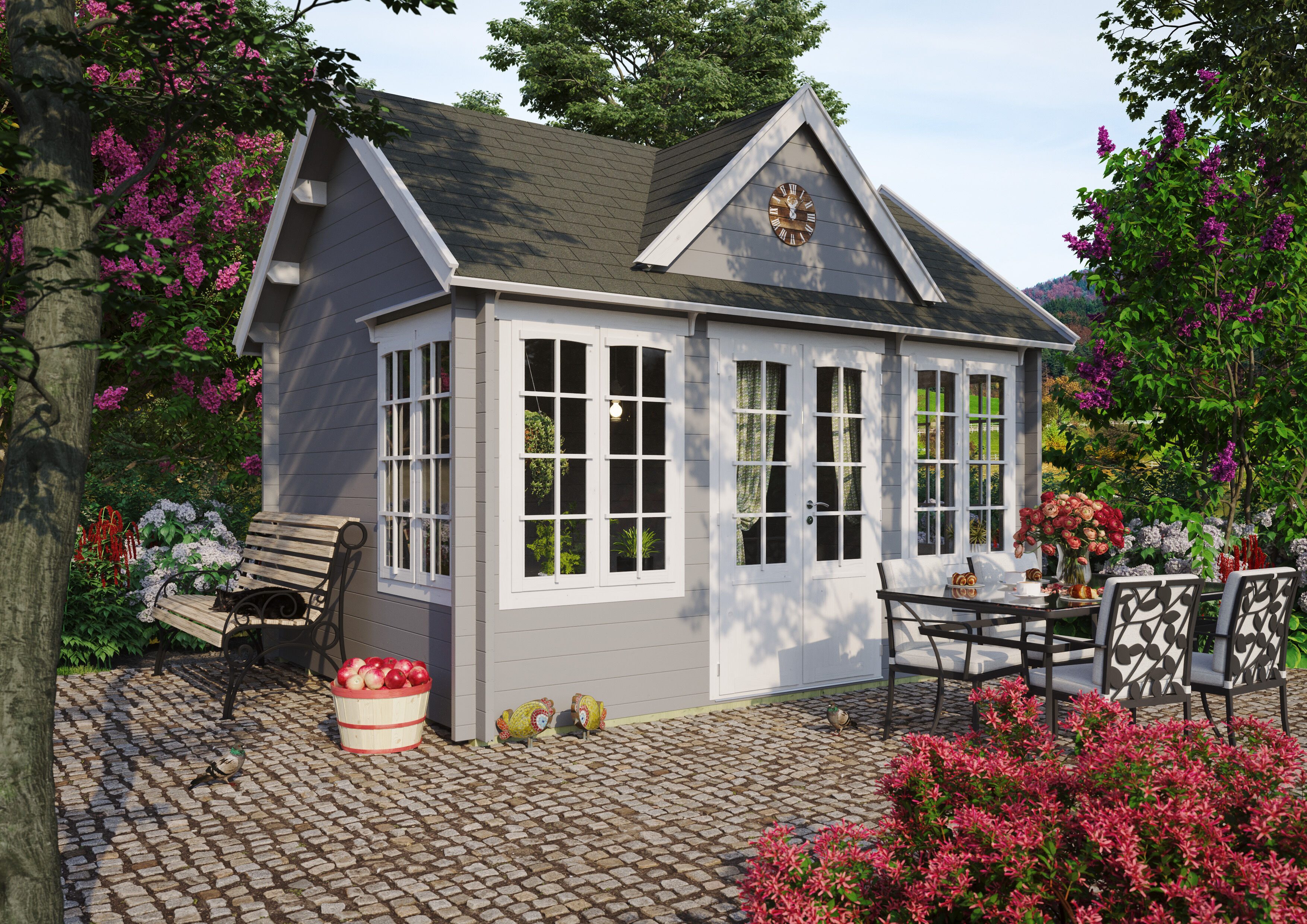 Fjordholz Gartenhaus Teehaus Windsor 28