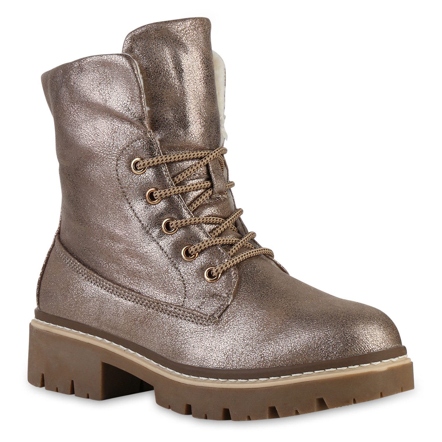 VAN HILL 841473 Schnürstiefelette Damen Leicht Gefütterte Schnürstiefelette günstig online kaufen