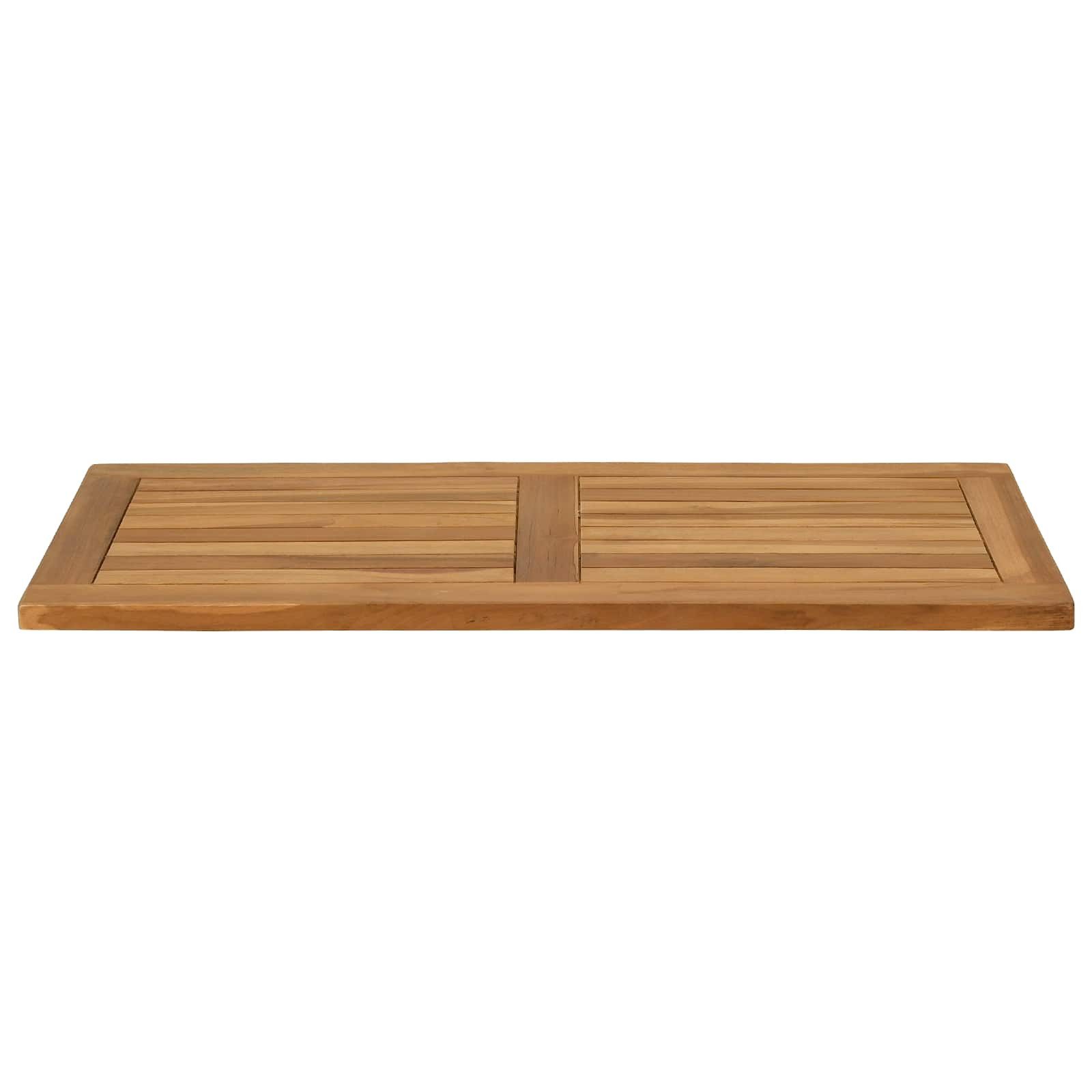 vidaXL Tischplatte Tischplatte Rechtwinklig Massives holz Natur (1 St)
