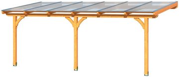 Skanholz Terrassendach Rimini, BxT: 648x250 cm, Bedachung Doppelstegplatten, 648 cm Breite, verschiedene Tiefen