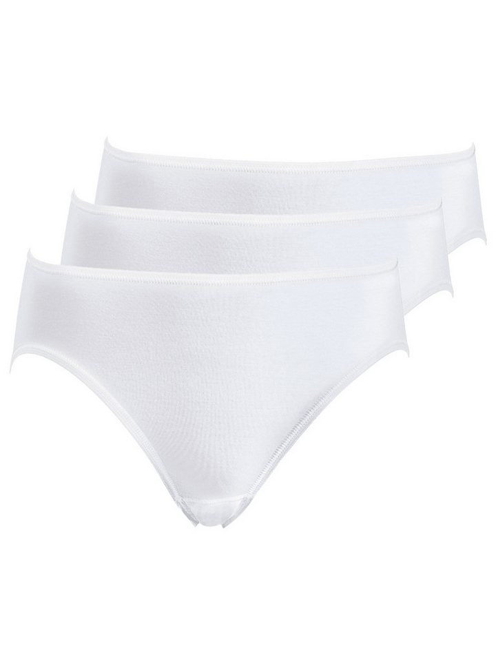 Schöller Bikinislip 3er Pack Damen Bikinislip Baumwolle (Packung, 3-St) Zwickel